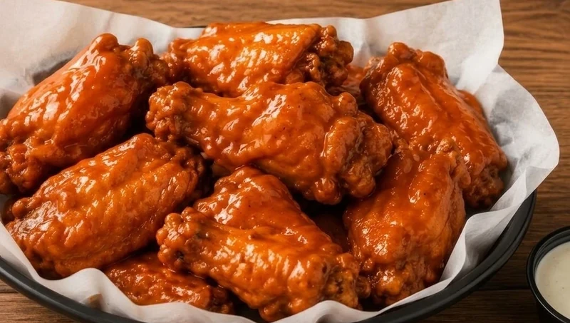 Saucy chicken wings shared at Nick's Lounge lounge in Bonnyville